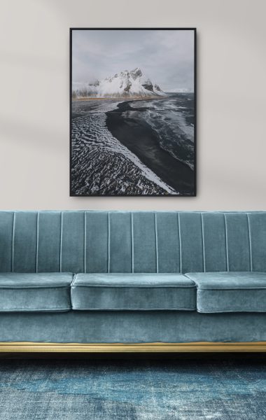 Chic modern luxury aesthetics style living room in blue tone